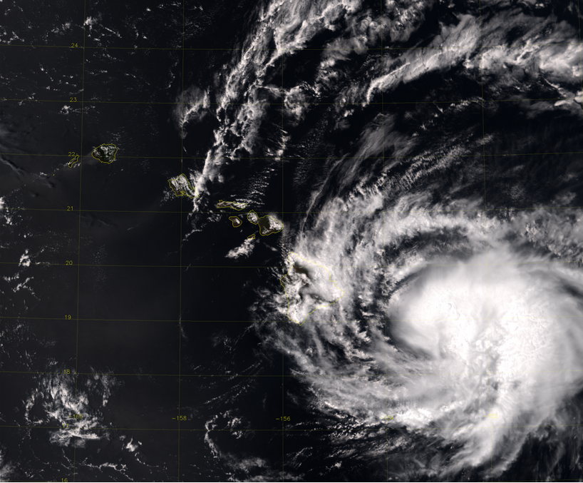 VIIRS True Color Image of Hurricane Iselle - August 7