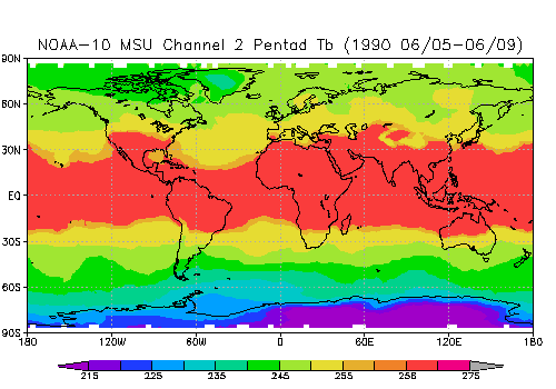 5-Day Average Deep Layer Temperature - NOAA 10 - TMT