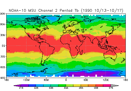 5-Day Average Deep Layer Temperature - NOAA 10 - TMT