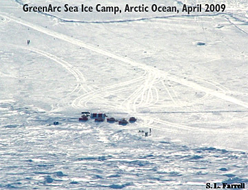 photo: GreenArc Sea Ice Camp, Arctic Ocean, April 2009