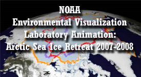 image: NOAA Environmental Visualization Laboratory Animation: Arctic Sea Ice Retreat