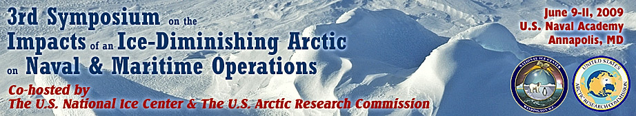 banner - 3rd Symposium: Impact of an Ice-Diminishing Arctic on Naval and Maritime Operations