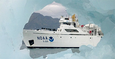 photo: NOAA vessel in the Arctic