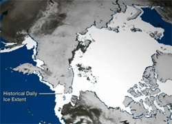 NOAA Visualization Lab: 2012 Record Breaking Ice Melt