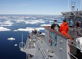 photo: USS Normandy in the Arctic