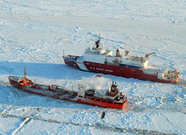 photo: Coast Guard vessel in the Arctic