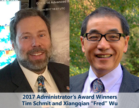 Schmit and Wu win 2017 Administrator's Award