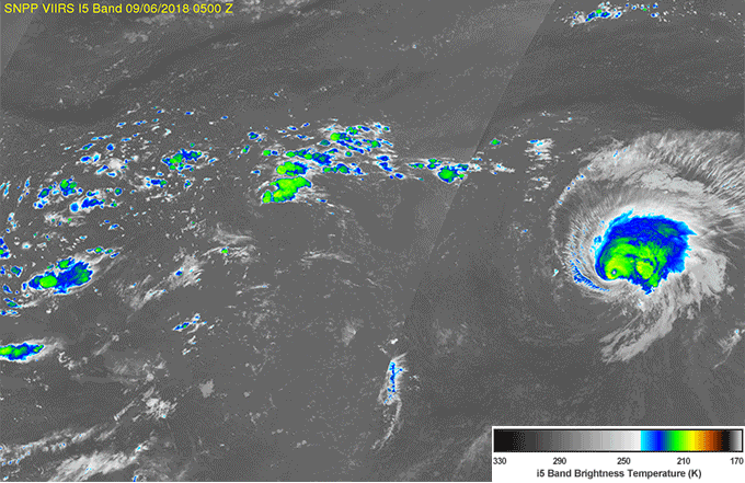 S-NPP and NOAA-20 Observations Combined to see Florence