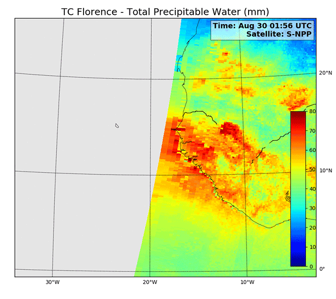 Blended Total Precipitable Water (TPW)