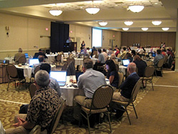 photo: Conference attendees at the Concourse Hotel
