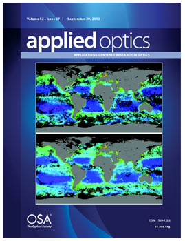 Cover of Applied Optics, 20 September 2013