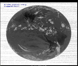 First GOES-14 Full Disk Infrared Image - August 17, 2009