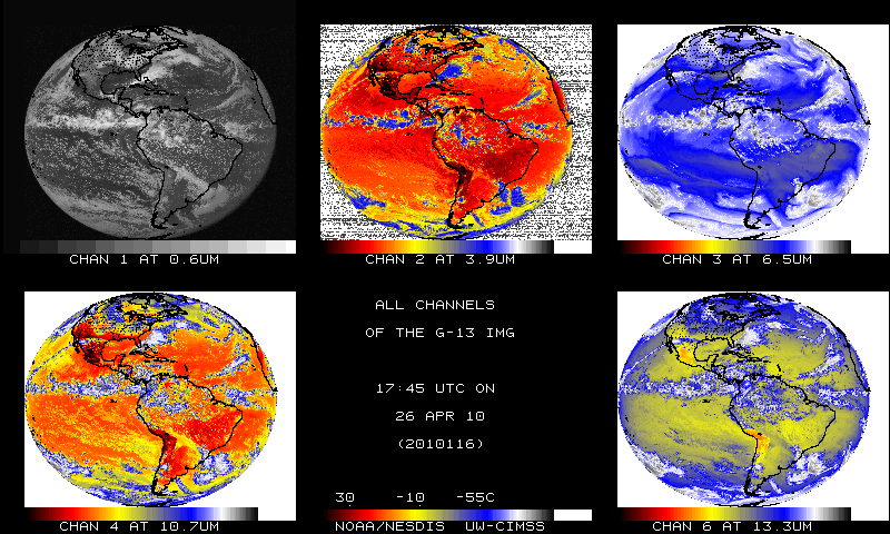 GOES-13 Image, April 26, 2010, 17:45 UTC